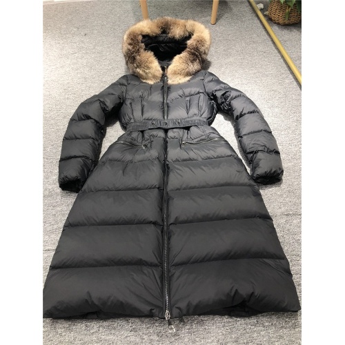 Replica Moncler Down Feather Coat Long Sleeved For Women #810815 $231.00 USD for Wholesale