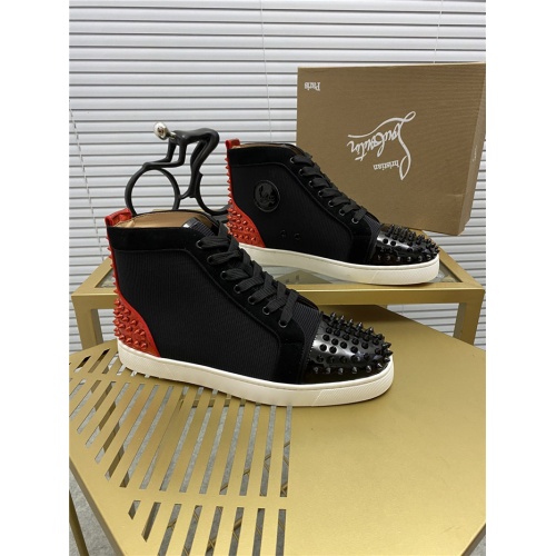 Christian Louboutin High Tops Shoes For Men #812851 $92.00 USD, Wholesale Replica Christian Louboutin High Top Shoes