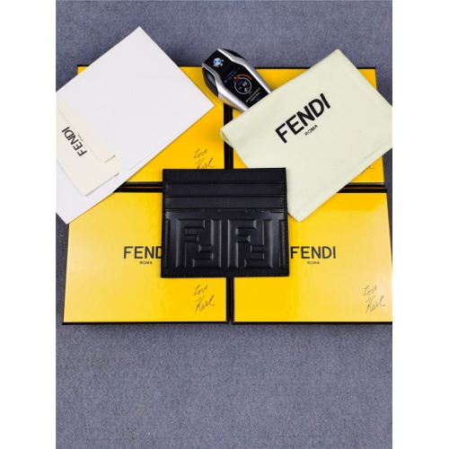 Replica Fendi AAA Man Wallets #818177 $52.00 USD for Wholesale