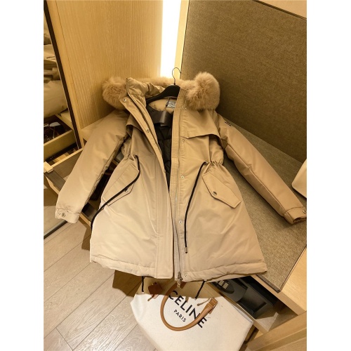 Replica Prada Down Feather Coat Long Sleeved For Women #818529 $225.00 USD for Wholesale