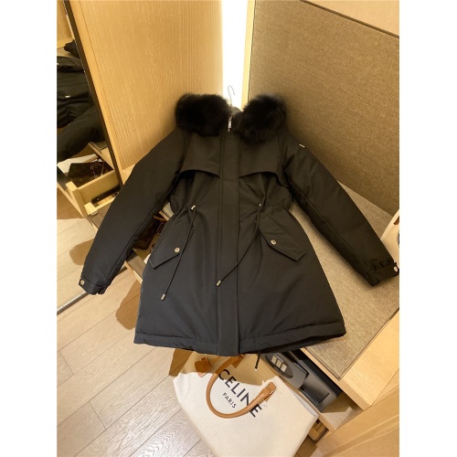 Replica Prada Down Feather Coat Long Sleeved For Women #818530 $225.00 USD for Wholesale