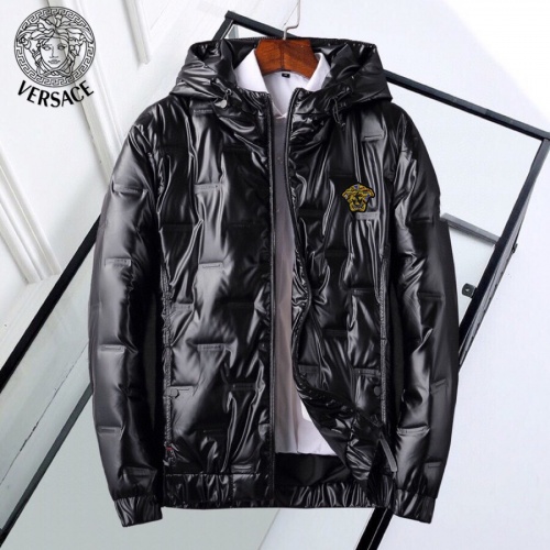 Versace Down Coat Long Sleeved For Men #818661 $82.00 USD, Wholesale Replica Versace Down Feather Coat