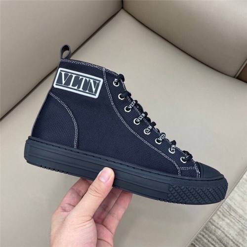 Replica Valentino High Tops Shoes For Men #818757 $80.00 USD for Wholesale