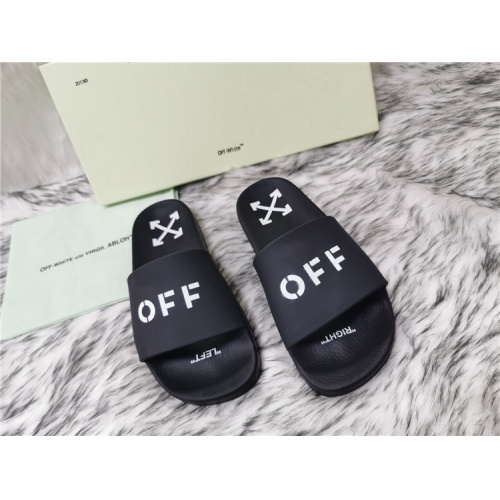 Off-White Slippers For Men #819199 $45.00 USD, Wholesale Replica Off-White Slippers