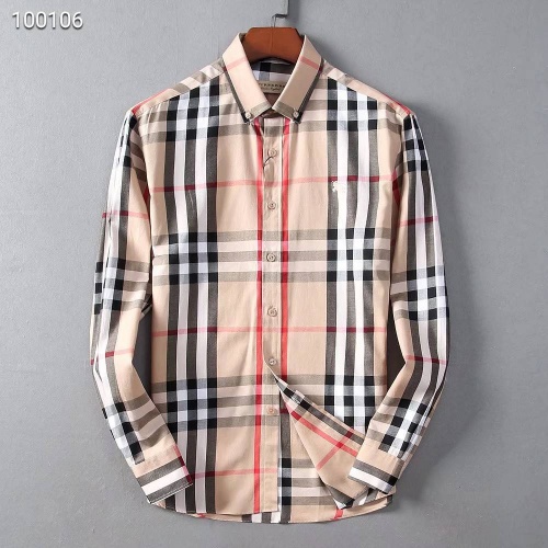 Burberry Shirts Long Sleeved For Men #822454 $42.00 USD, Wholesale Replica Burberry Shirts