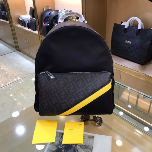 Fendi AAA Man Backpacks #830756 $98.00 USD, Wholesale Replica Fendi AAA Man Backpacks