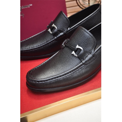 Replica Salvatore Ferragamo Leather Shoes For Men #832104 $96.00 USD for Wholesale