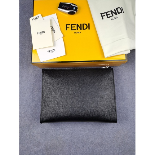 Replica Fendi AAA Man Wallets #832430 $132.00 USD for Wholesale