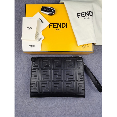 Replica Fendi AAA Man Wallets #832432 $132.00 USD for Wholesale