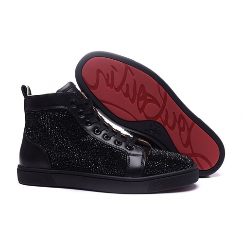 Christian Louboutin High Tops Shoes For Men #833435 $98.00 USD, Wholesale Replica Christian Louboutin High Top Shoes