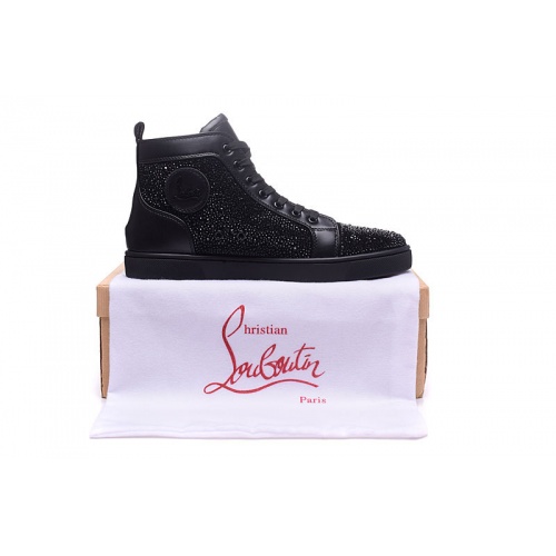 Replica Christian Louboutin High Tops Shoes For Men #833435 $98.00 USD for Wholesale