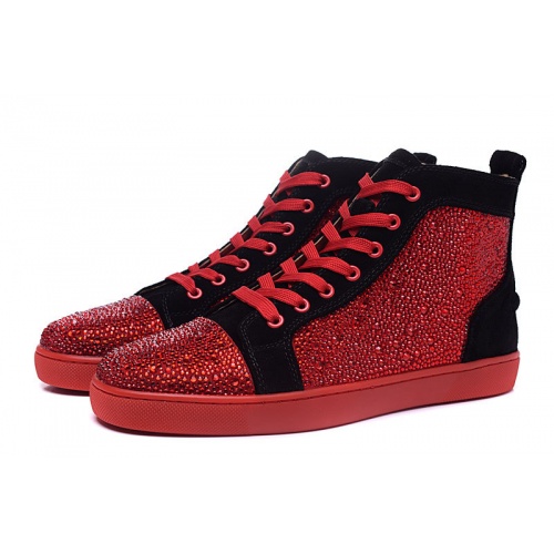 Christian Louboutin High Tops Shoes For Men #833437 $98.00 USD, Wholesale Replica Christian Louboutin High Top Shoes