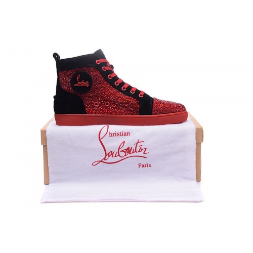 Replica Christian Louboutin High Tops Shoes For Men #833437 $98.00 USD for Wholesale