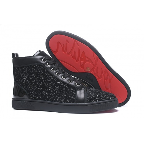 Christian Louboutin High Tops Shoes For Men #833440 $98.00 USD, Wholesale Replica Christian Louboutin High Top Shoes