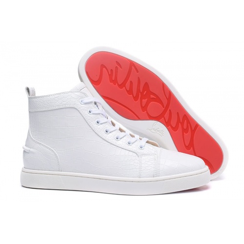 Christian Louboutin High Tops Shoes For Men #833445 $96.00 USD, Wholesale Replica Christian Louboutin High Top Shoes