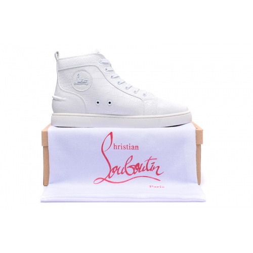 Replica Christian Louboutin High Tops Shoes For Men #833445 $96.00 USD for Wholesale