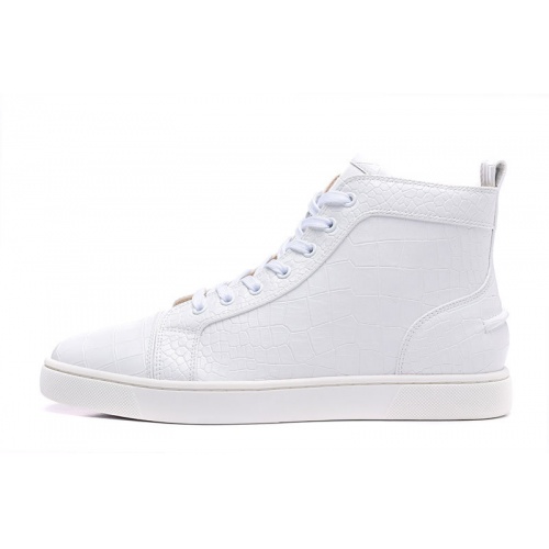 Replica Christian Louboutin High Tops Shoes For Men #833445 $96.00 USD for Wholesale