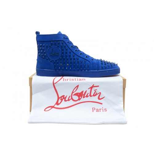 Replica Christian Louboutin High Tops Shoes For Men #833447 $98.00 USD for Wholesale