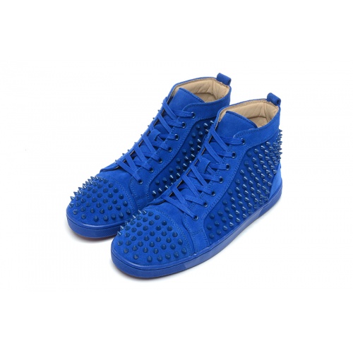 Replica Christian Louboutin High Tops Shoes For Men #833447 $98.00 USD for Wholesale