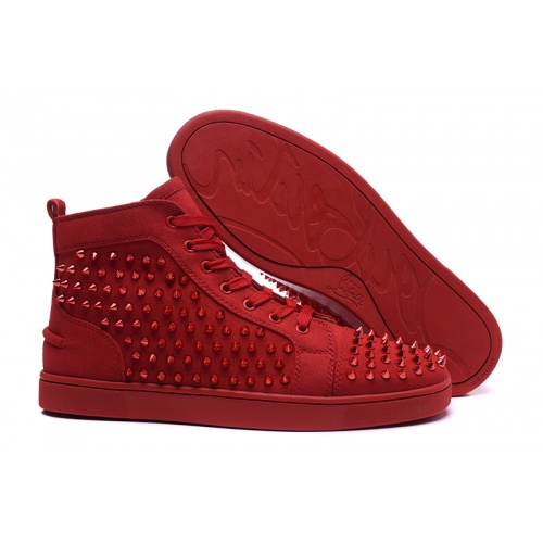 Christian Louboutin High Tops Shoes For Men #833450 $98.00 USD, Wholesale Replica Christian Louboutin High Top Shoes