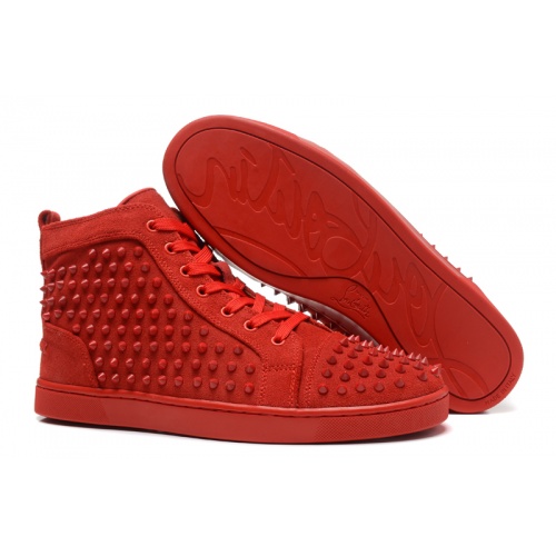 Christian Louboutin High Tops Shoes For Men #833451 $98.00 USD, Wholesale Replica Christian Louboutin High Top Shoes