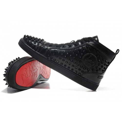 Replica Christian Louboutin High Tops Shoes For Men #833454 $98.00 USD for Wholesale