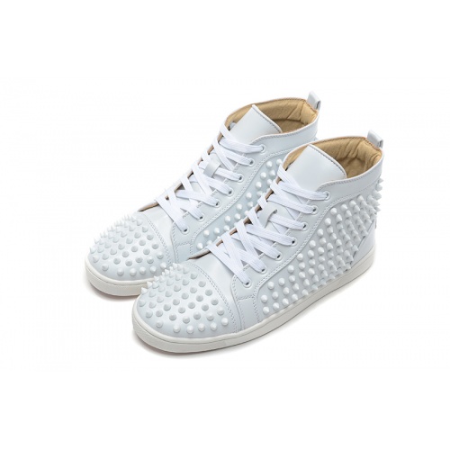 Replica Christian Louboutin High Tops Shoes For Men #833455 $98.00 USD for Wholesale