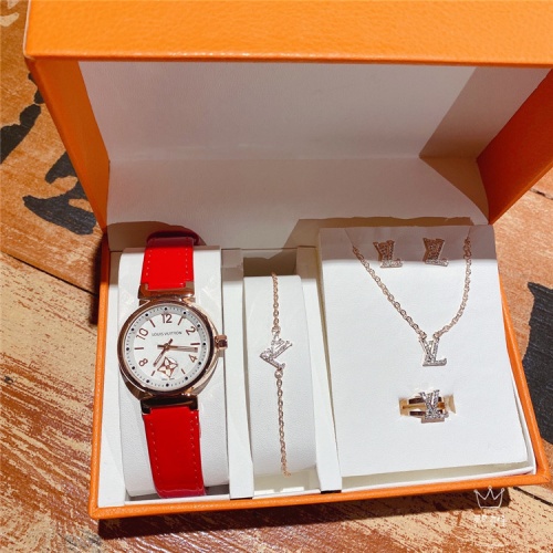 Replica Louis Vuitton Watches Set For Women #836306 $38.00 USD for Wholesale