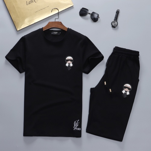 Fendi Tracksuits Short Sleeved For Men #841635 $48.00 USD, Wholesale Replica Fendi Tracksuits