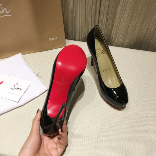 Replica Christian Louboutin High-heeled shoes For Women #849810 $76.00 USD for Wholesale