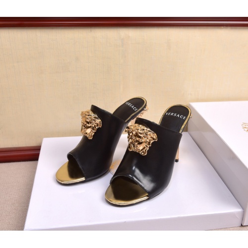 Replica Versace Slippers For Women #849844 $80.00 USD for Wholesale