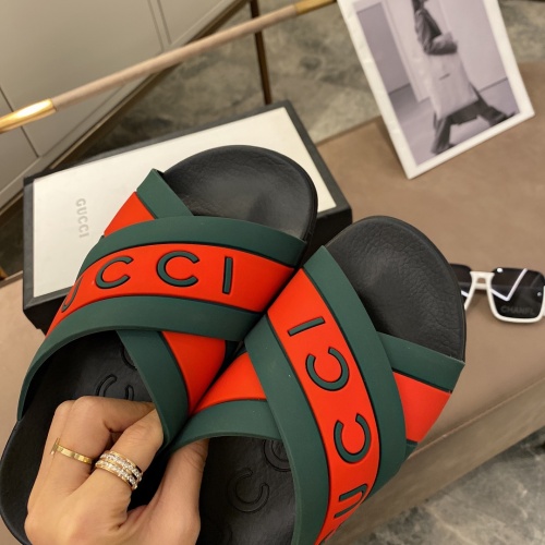 Replica Gucci Slippers For Men #850269 $52.00 USD for Wholesale