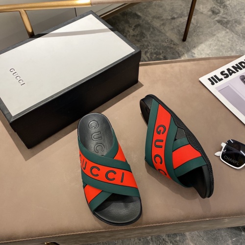 Replica Gucci Slippers For Men #850269 $52.00 USD for Wholesale