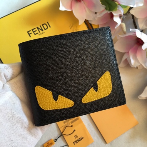 Fendi AAA Man Wallets #853396 $64.00 USD, Wholesale Replica Fendi AAA Man Wallets