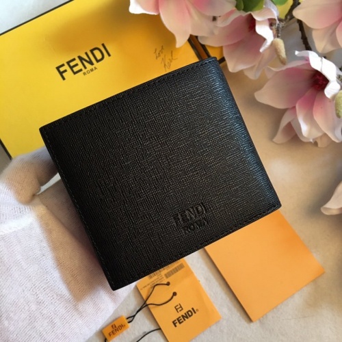 Replica Fendi AAA Man Wallets #853396 $64.00 USD for Wholesale