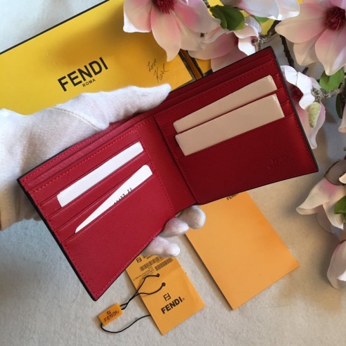 Replica Fendi AAA Man Wallets #853396 $64.00 USD for Wholesale