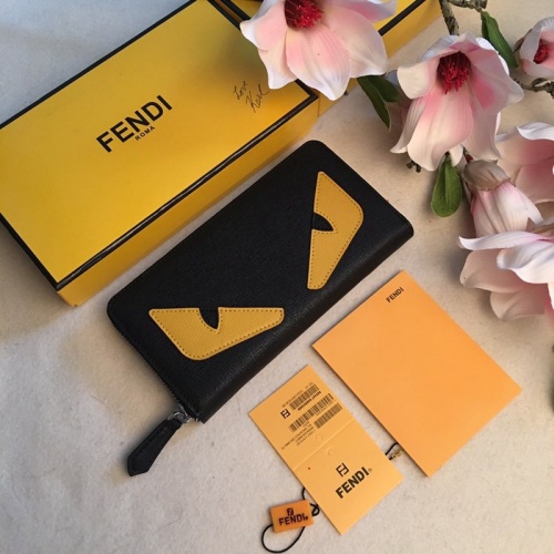 Fendi AAA Man Wallets #853399 $48.00 USD, Wholesale Replica Fendi AAA Man Wallets