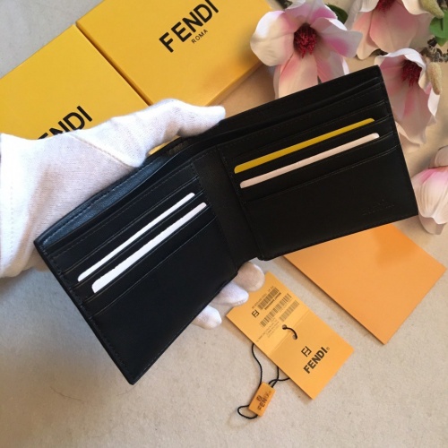 Replica Fendi AAA Man Wallets #853401 $64.00 USD for Wholesale