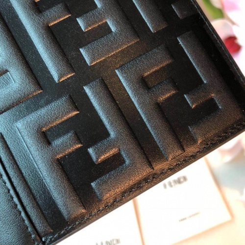 Replica Fendi AAA Man Wallets #853402 $64.00 USD for Wholesale