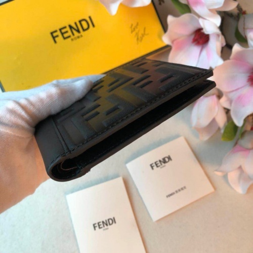 Replica Fendi AAA Man Wallets #853402 $64.00 USD for Wholesale