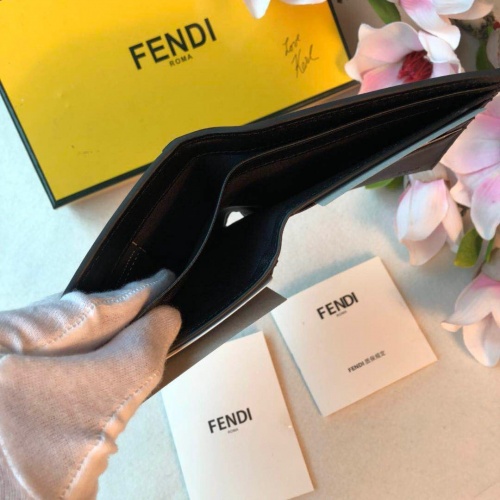 Replica Fendi AAA Man Wallets #853402 $64.00 USD for Wholesale