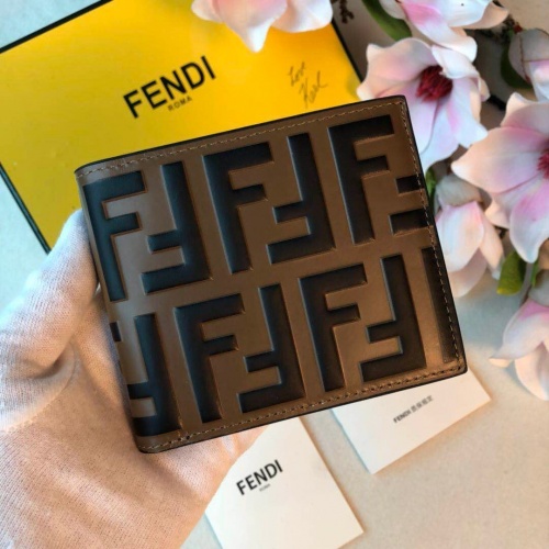 Fendi AAA Man Wallets #853403 $64.00 USD, Wholesale Replica Fendi AAA Man Wallets