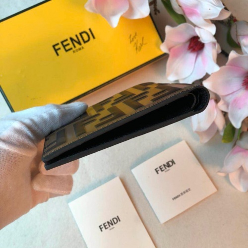 Replica Fendi AAA Man Wallets #853403 $64.00 USD for Wholesale