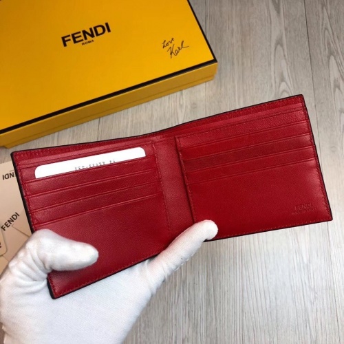 Replica Fendi AAA Man Wallets #853404 $64.00 USD for Wholesale