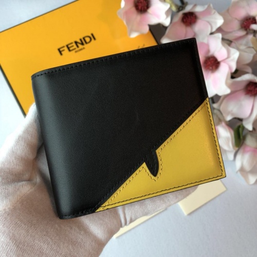 Fendi AAA Man Wallets #853409 $64.00 USD, Wholesale Replica Fendi AAA Man Wallets