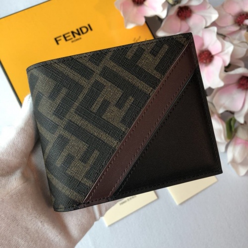 Fendi AAA Man Wallets #853410 $64.00 USD, Wholesale Replica Fendi AAA Man Wallets