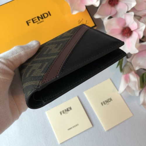 Replica Fendi AAA Man Wallets #853410 $64.00 USD for Wholesale