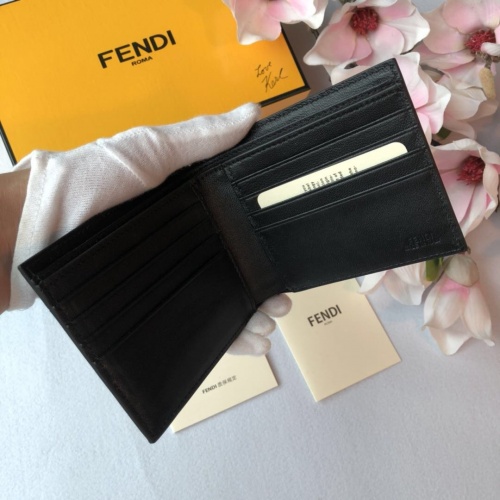 Replica Fendi AAA Man Wallets #853410 $64.00 USD for Wholesale