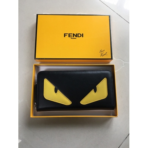 Fendi AAA Man Wallets #853417 $60.00 USD, Wholesale Replica Fendi AAA Man Wallets