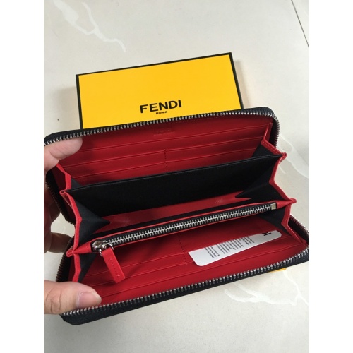 Replica Fendi AAA Man Wallets #853417 $60.00 USD for Wholesale